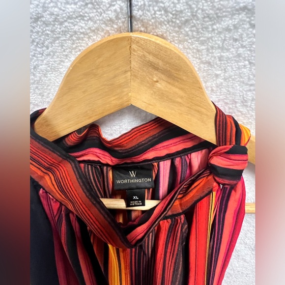 Worthington Women’s XL Multi Color Blouse - Picture 3 of 3